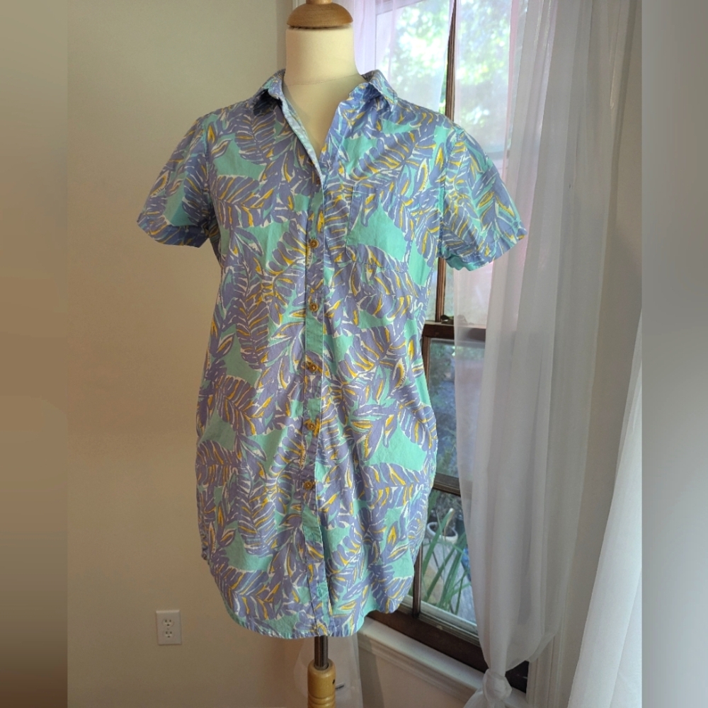 Chubbies Women's Button Down Collared Dress Size Medium
